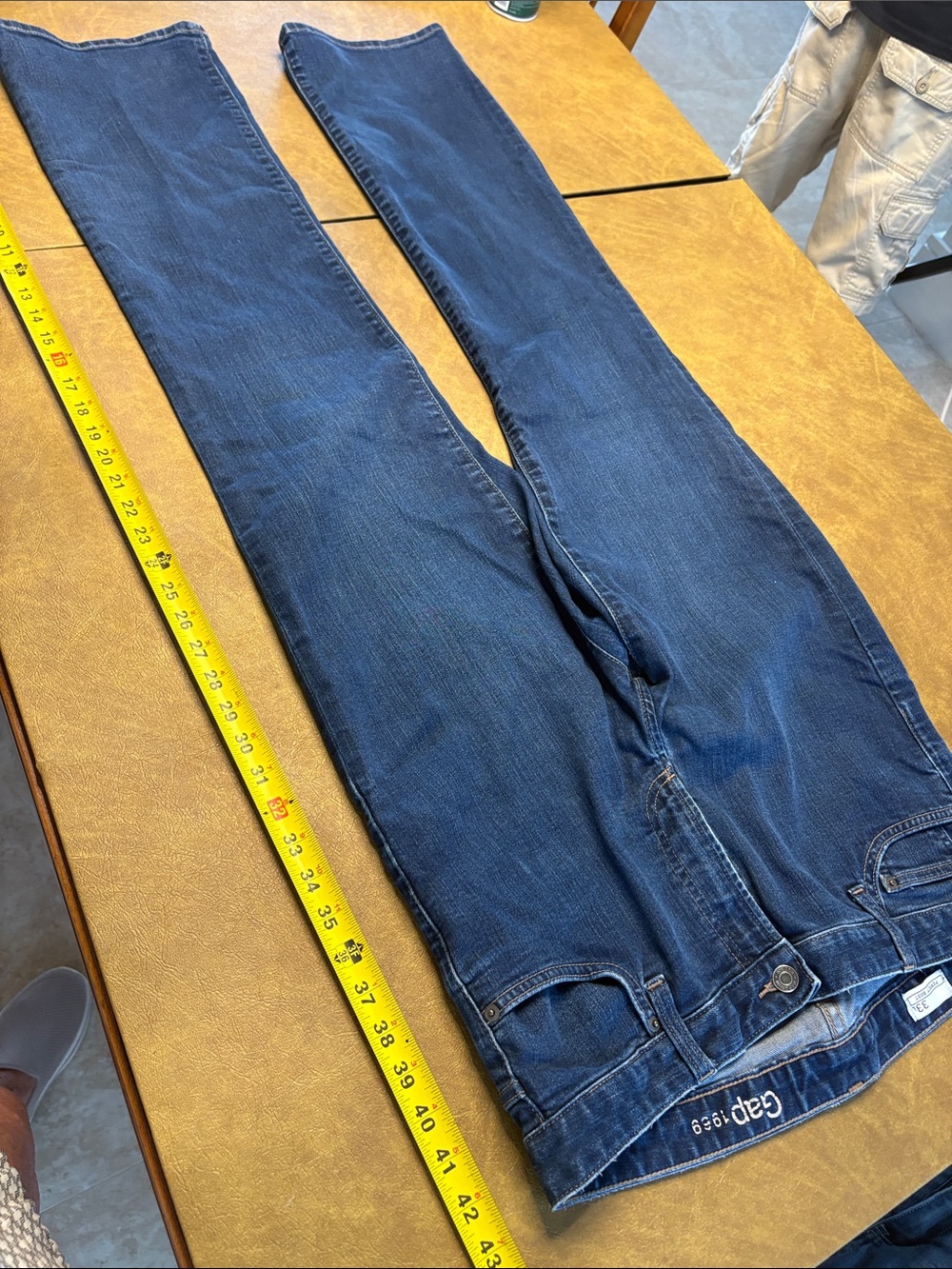 GAP Men's Dark Blue Bootcut Jeans - 33 Long